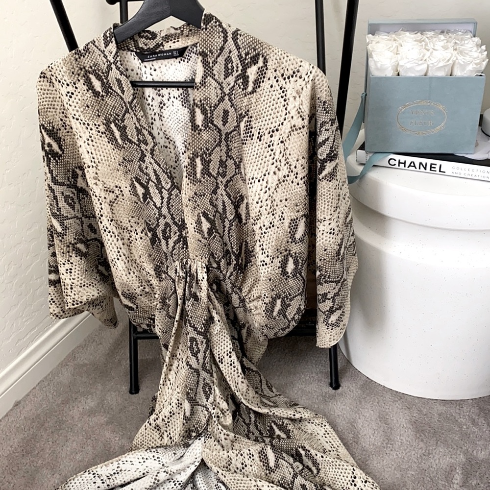 Snake Print Dress